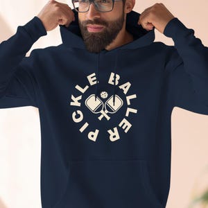 Felpa con cappuccio Pickle Baller Vintage Sports, regalo giocatore PickleBall, regalo per lui, felpa con cappuccio unisex premium