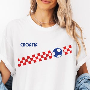 Maillot de football personnalisé Croatie, couleurs confortables, t-shirt rétro pour le jour du match