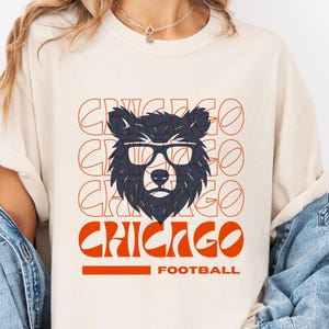 Chicago Football Shirt, Chicago Football T-shirt, Comfort Colors Shirt, Opening Day Shirt, Football Fan Gift, Chicago Shirt, Game Day
