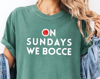 Comfort Colors Bocce Ball T-Shirt, Custom Gift for Boccer Player