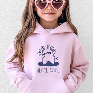 Kids Axolotl Shirt, Cute Youth Axolotl Hoodie for Kids, Alotl Cool Kids Sweatshirt, Axolotl T Shirt, Axolotl Fan Gift for Kids