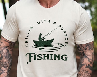 Retro Fishing Grandpa T-Shirt, Funny Vintage Graphic Tee