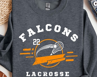 Custom Lacrosse Sweatshirt, Personalized Team Name Sweater, Mom Apparel