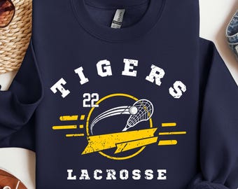 Custom Lacrosse Sweatshirt, Personalized Team Name Sweater, Mom Apparel