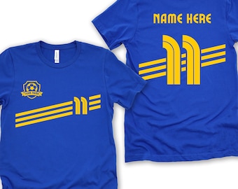 Custom Retro Soccer Jersey, Personalized Team Shirt