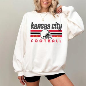 Comfort Colors Kansas City Football Vintage Sweatshirt T-Shirt,Retro Long Sleeve Shirt , Kansas City Fan Gift , Sunday Football image 11