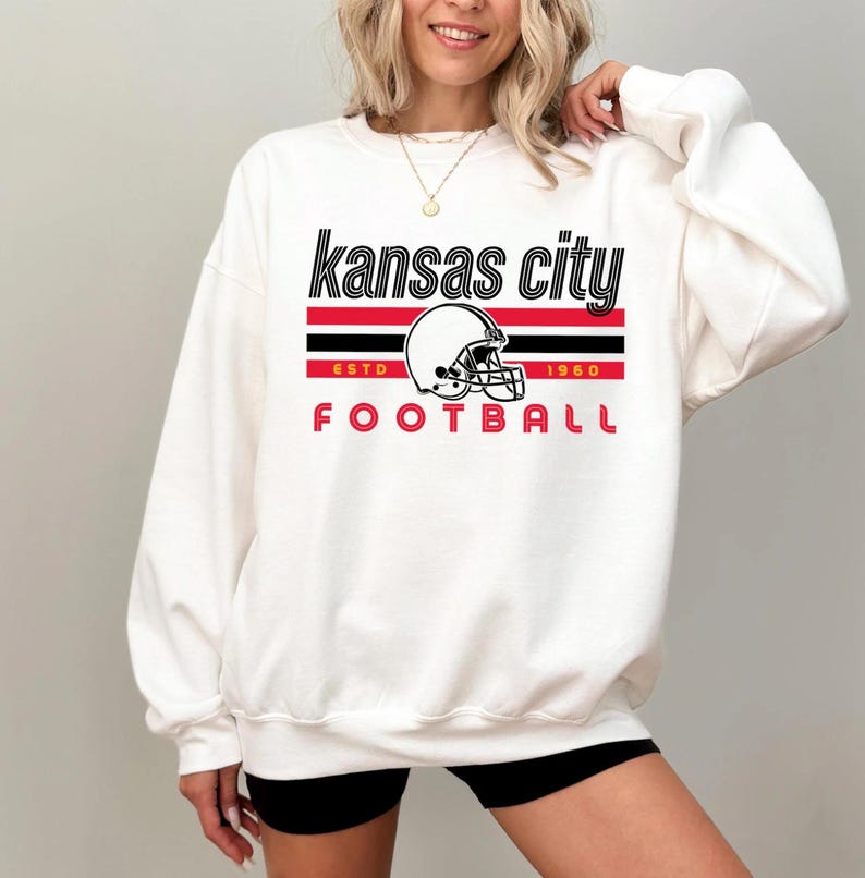 Comfort Colors Kansas City Football Vintage Sweatshirt T-Shirt,Retro Long Sleeve Shirt , Kansas City Fan Gift , Sunday Football image 11