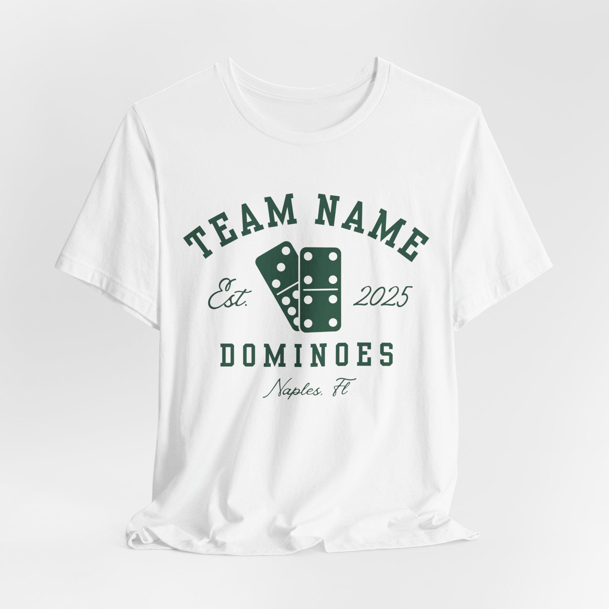 Custom Dominoes Team Shirt, Personalized Game Day Graphic Tee - Etsy