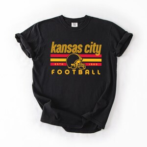 Comfort Colors Kansas City Football Vintage Sweatshirt T-Shirt,Retro Long Sleeve Shirt , Kansas City Fan Gift , Sunday Football image 6