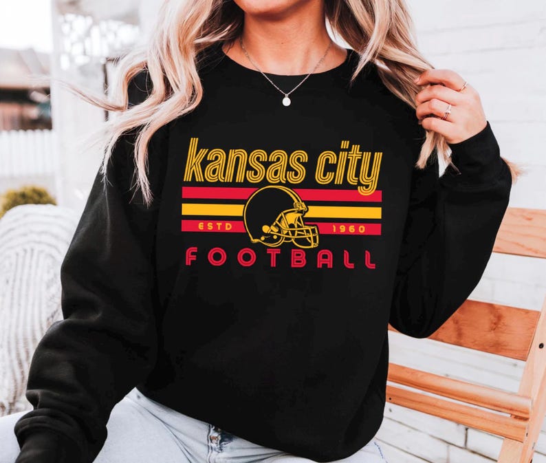 Comfort Colors Kansas City Football Vintage Sweatshirt T-Shirt,Retro Long Sleeve Shirt , Kansas City Fan Gift , Sunday Football image 13