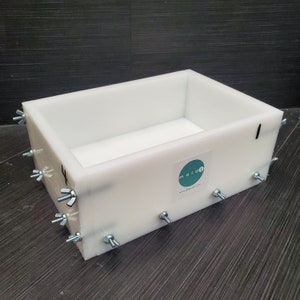 12 inch by 9 inch reusable HDPE resin mold
