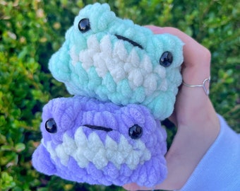 chubby frog | crochet frog, handmade crochet animal, crochet gifts