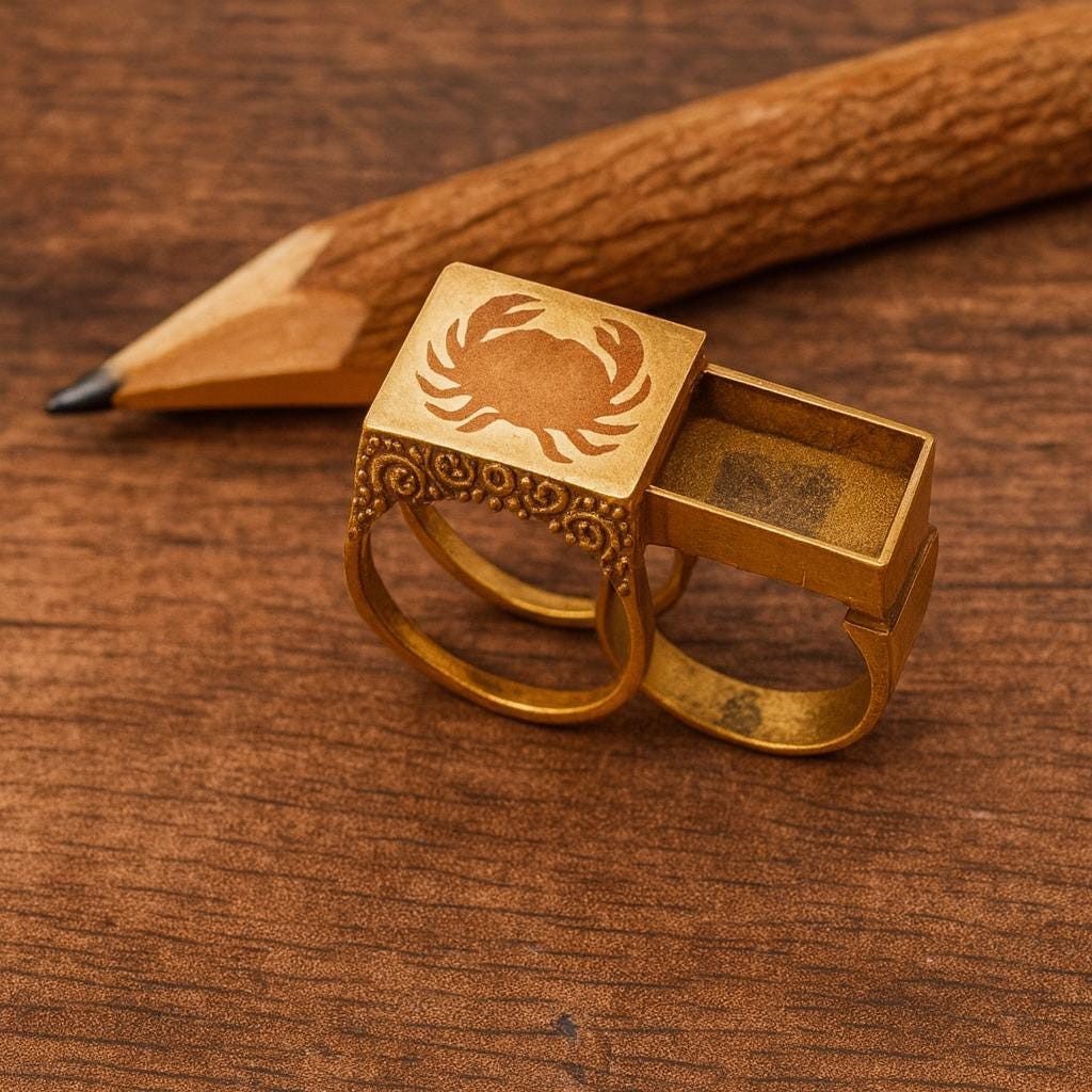 Vintage Style Ring Box Dual - Etsy