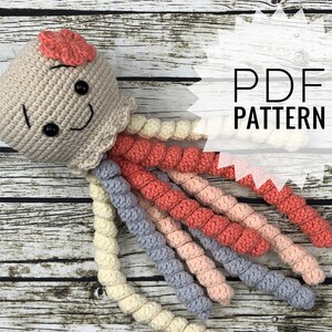 F Pieuvre In Crochet Softie Cotton Baby Toy Handmade Etsy