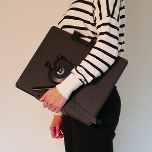 Lightweight and portable black floating desk small