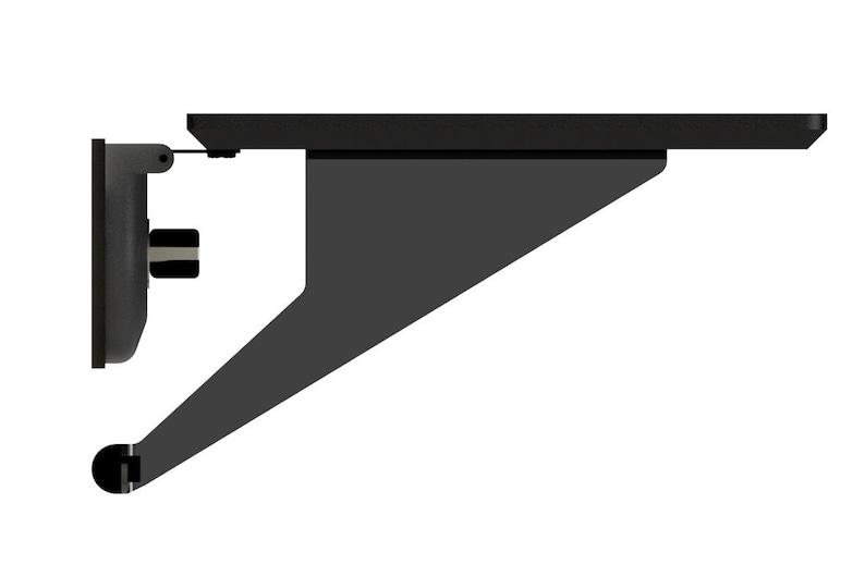 MDF recycled wood floating desk horizontal inclination