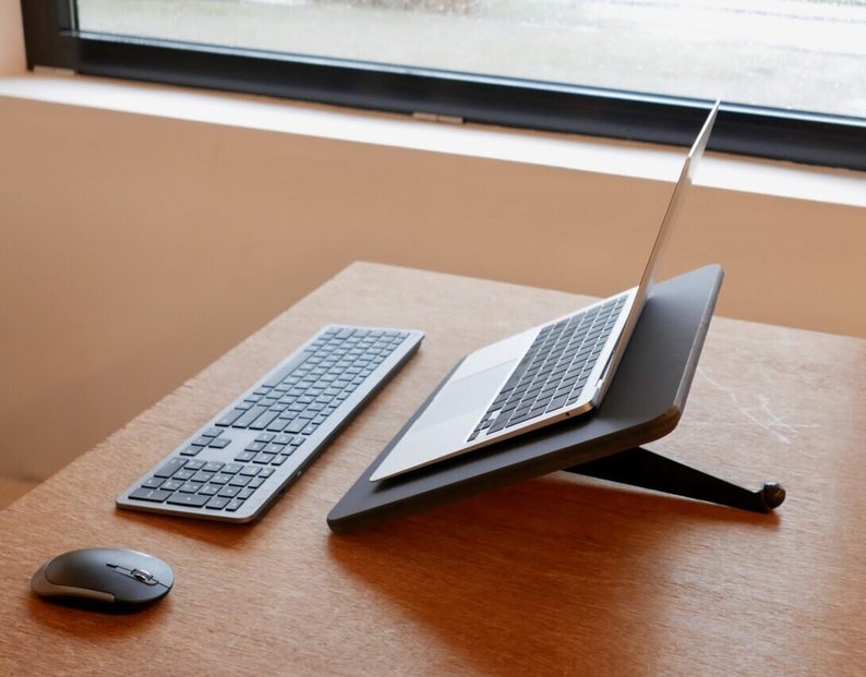 Black floating desk S Laptop stand