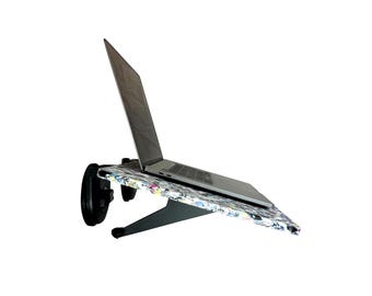 Recycled Plastic Window Desk - Adjustable Height Mobile Sit Stand