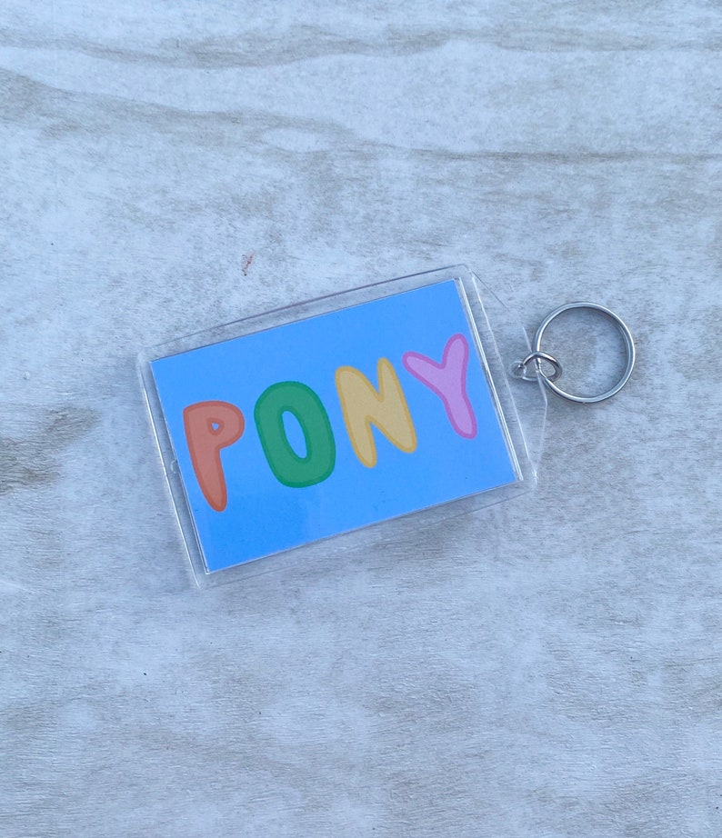 Rex Orange County Pony Acrylic Keychain | Pony Acrylic Keychain 