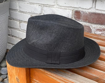 Unisex Panama Authentic Woven Palm Hat, Summer Hat, Beach Hat, Wide Brim Hat