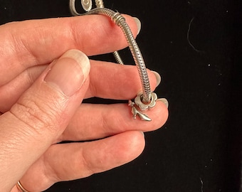 Pandora Sterling Silver 7.5” Bracelet with ALE Pandora High Heel Charm
