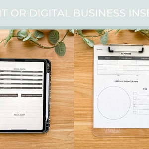 Business Planner Inserts | Digital Planner | Customers | Small Business |  | Customizable Planner | Portrait Planner | GoodNotes