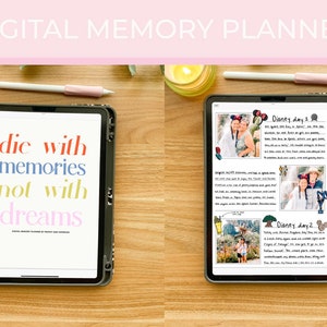 Digital Undated Memory Planner | Memory Keeper | Scrapbook | Journal |iPad | GoodNotes | Notability | Polaroids | Productivity | ZoomNotes