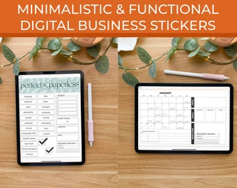 Digital Business Stickers | GoodNotes Elements | Digital Stickers | Functional Stickers | Minimalistic Stickers | Label Stickers | Planner