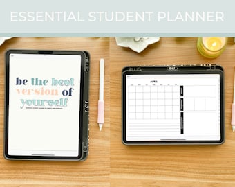 Digital UNDATED Student Planner | Academic Planner | iPad Planner | GoodNotes Planner | Notability | Study Planner | Lag Free | Study | Xodo