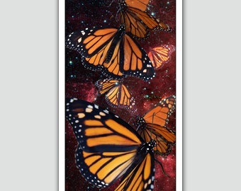 Monarch Butterflies - Fine art limited edition giclee print of original digital composite art