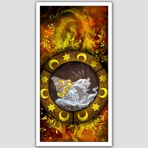 Merlin the Magician Wizard Sorcerer - Fine art limited edition giclee print of original digital composite art