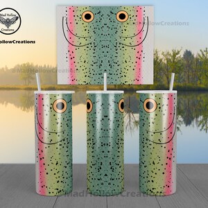 Trout 20oz Skinny Seamless Sublimation Wrap - DIGITAL DOWNLOAD