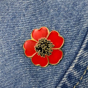 Poppy | least we forget | remembrance | Enamel Pins | Magnet Converter