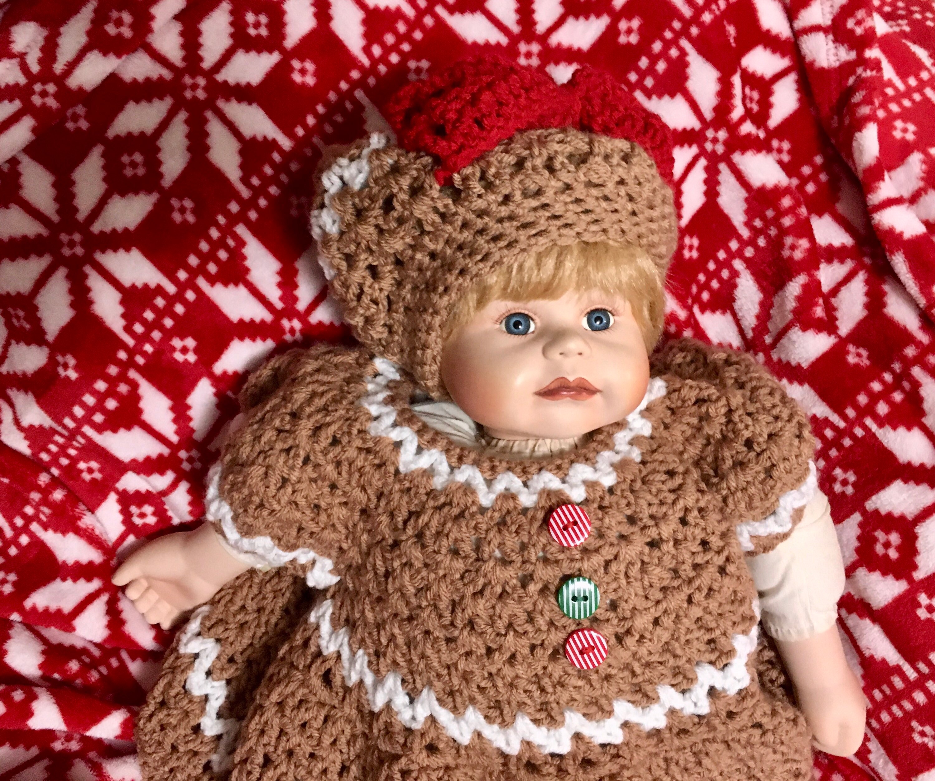 Christmas Dress Baby Girl Christmas Dress Gingerbread Dress Etsy UK