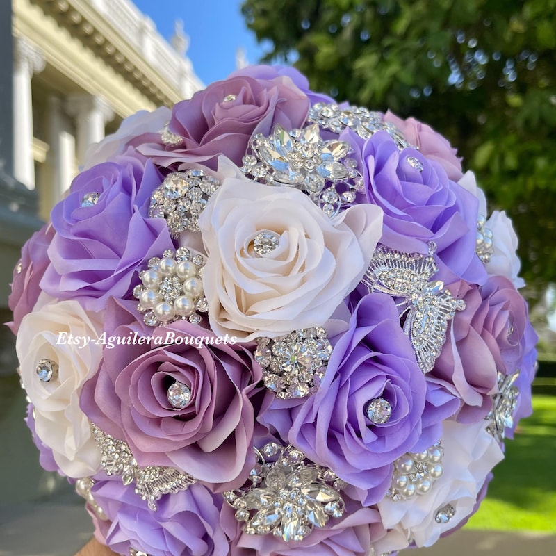 Lavender Bridal Bouquet - Etsy