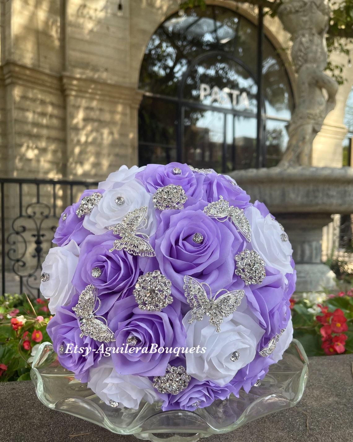 Ramo de quinceañera lila Tema mariposa Ramo de membrillo Etsy México