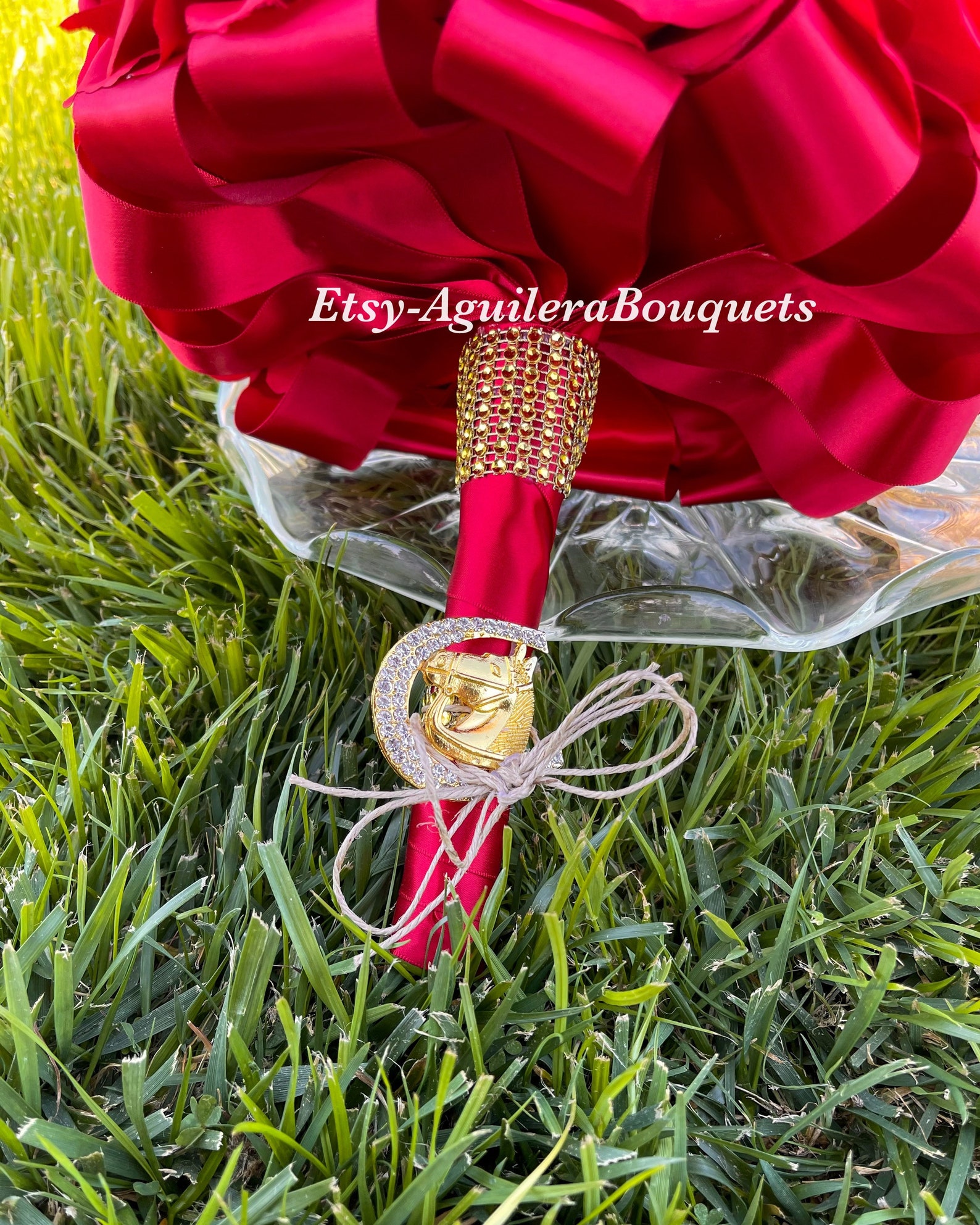 Red Quinceañera Bouquet Charra Quinceañera Red Quince Etsy