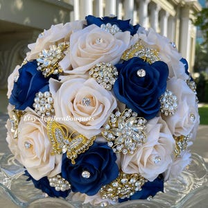 blue dress for baby girl Handheld Bouquet – Always in Bloom Florist main image 1
