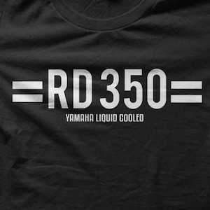 RD350 Widow Maker Yamaha Motorcycle Biker Retro Vintage T-shirt met print 9044