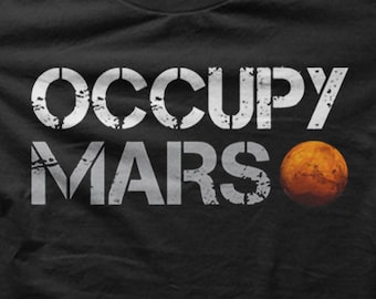 OCCUPY MARS as worn by Elon Musk funny printed t-shirt 9076