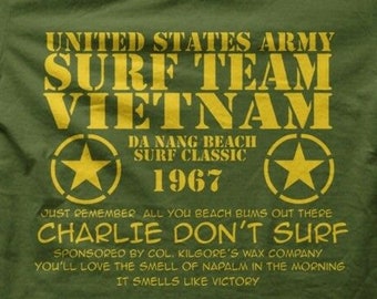 Charlie Don't Surf Apocalypse Now VIETNAM printed t-shirt 9140