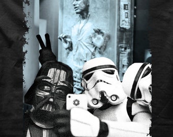 Sith Trooper Lego Star Wars StormTrooper Darth Vader JEDI Selfie Paris YODA White T-shirt OZ9773 Star Wars Kostüm Xxl