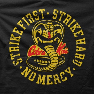 Cobra Kai Karate Kid Icon No Mercy Vintage cotton vest tank top t-shirt 9014