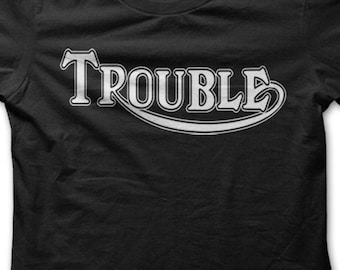 Camiseta de motociclista Trouble Custom Camiseta de motociclista 9070