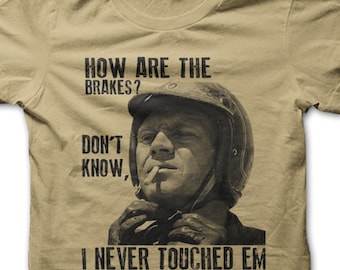 Biker Motorcycle How Are the Brakes Cafe Racer printed t-shirt 9104