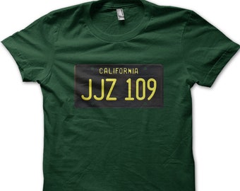 mustang 390GT 68 bullitt license plate JJZ109 cotton t-shirt 9042