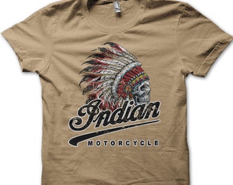 Camiseta con estampado vintage de motociclista Indian Custom Motorcycle Racer 9000