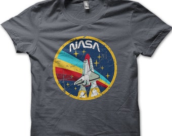 NASA badge Space Agency Logo vintage printed t-shirt 9015