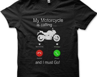 T-shirt imprimé motard Yamaha Suzuki Kawasaki 9040 Ma moto appelle