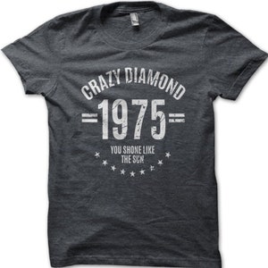 Verrückte Diamant, die Sie wie eine Sonne Gilmour Baumwoll-T-Shirt 9029 geschienen